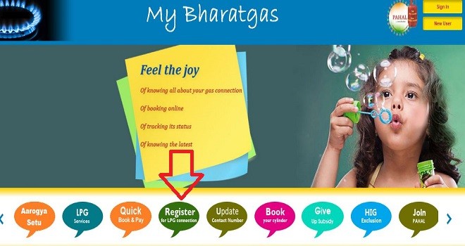bharat gas new connection