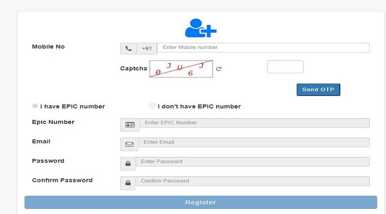 Dont have account, register as a new user