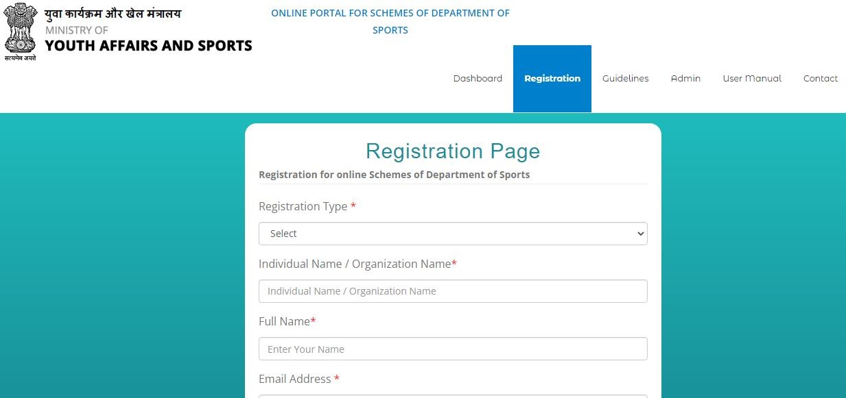 Khelo india registration